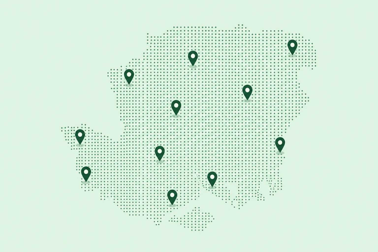 Hampshire service area map for Simba Cleans