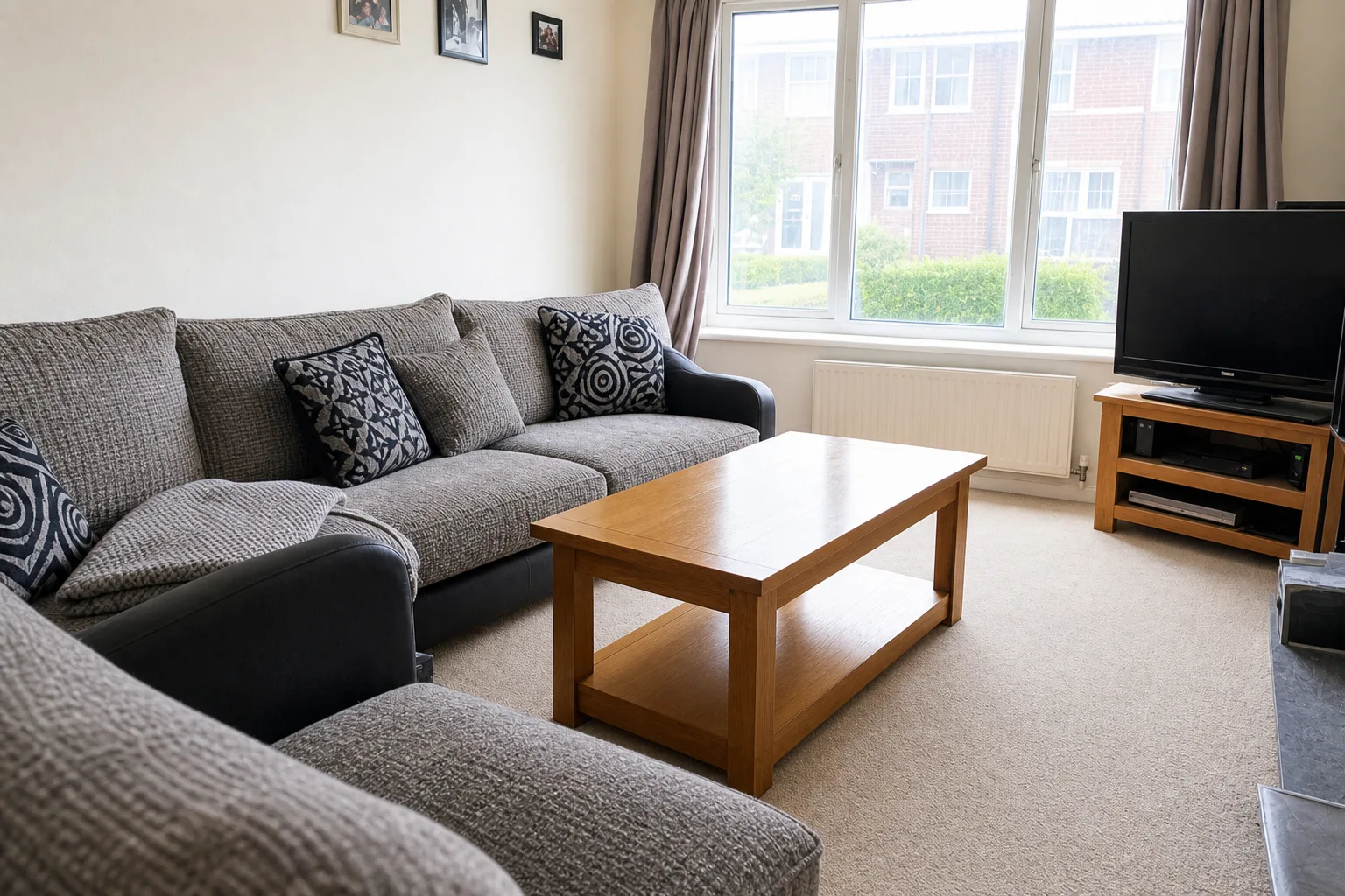 Living room after an end of tenancy clean